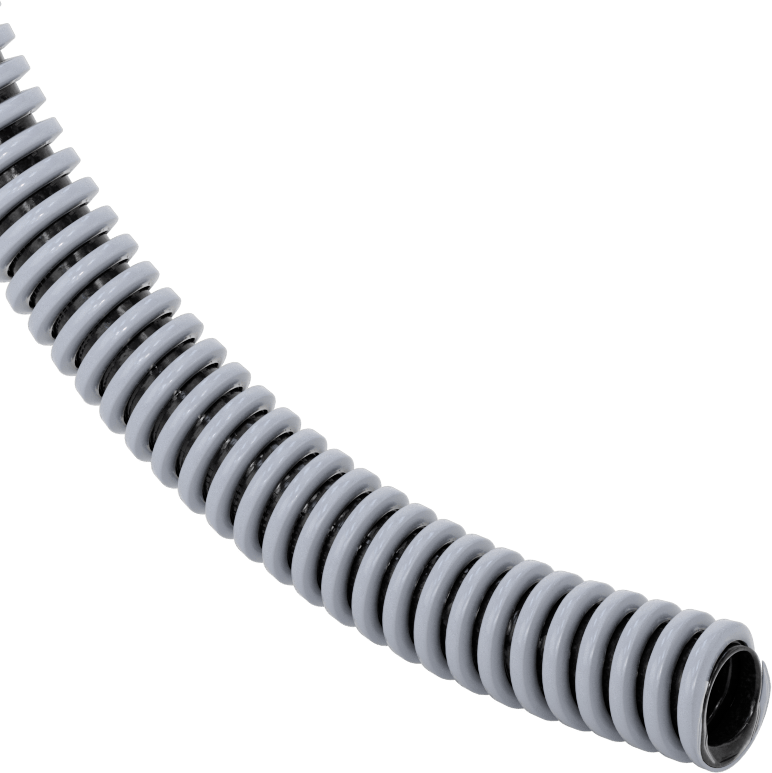 Sıvılar için Ezilmeye Dayanıklı Kanal Hortumu, İşlenmemiş Uçlar ile, 5/8" ID, 15/16" OD