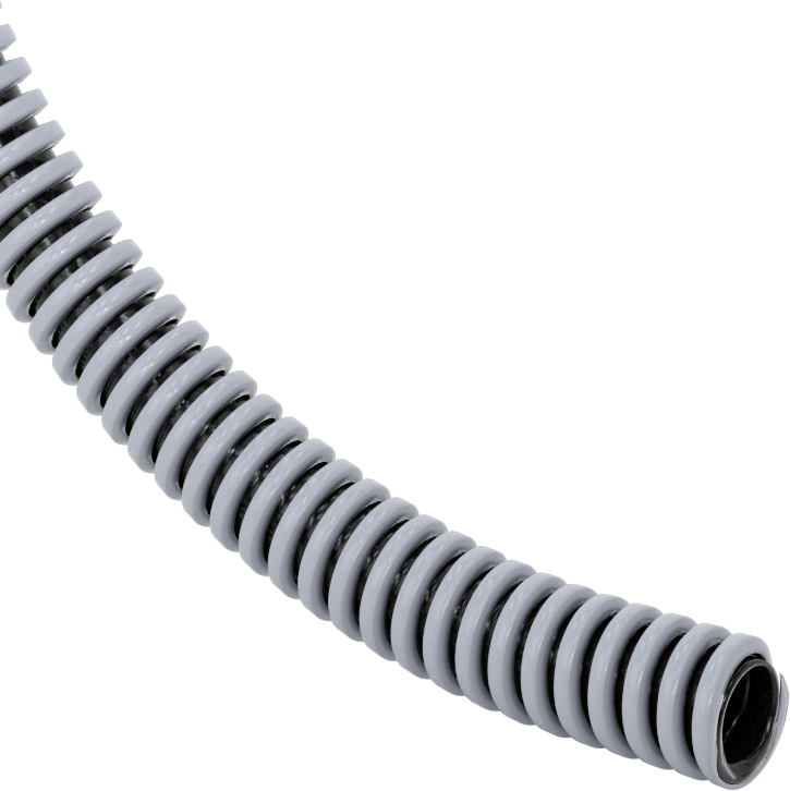 Sıvılar için Ezilmeye Dayanıklı Kanal Hortumu, İşlenmemiş Uçlar ile, 1/2" ID, 3/4" OD