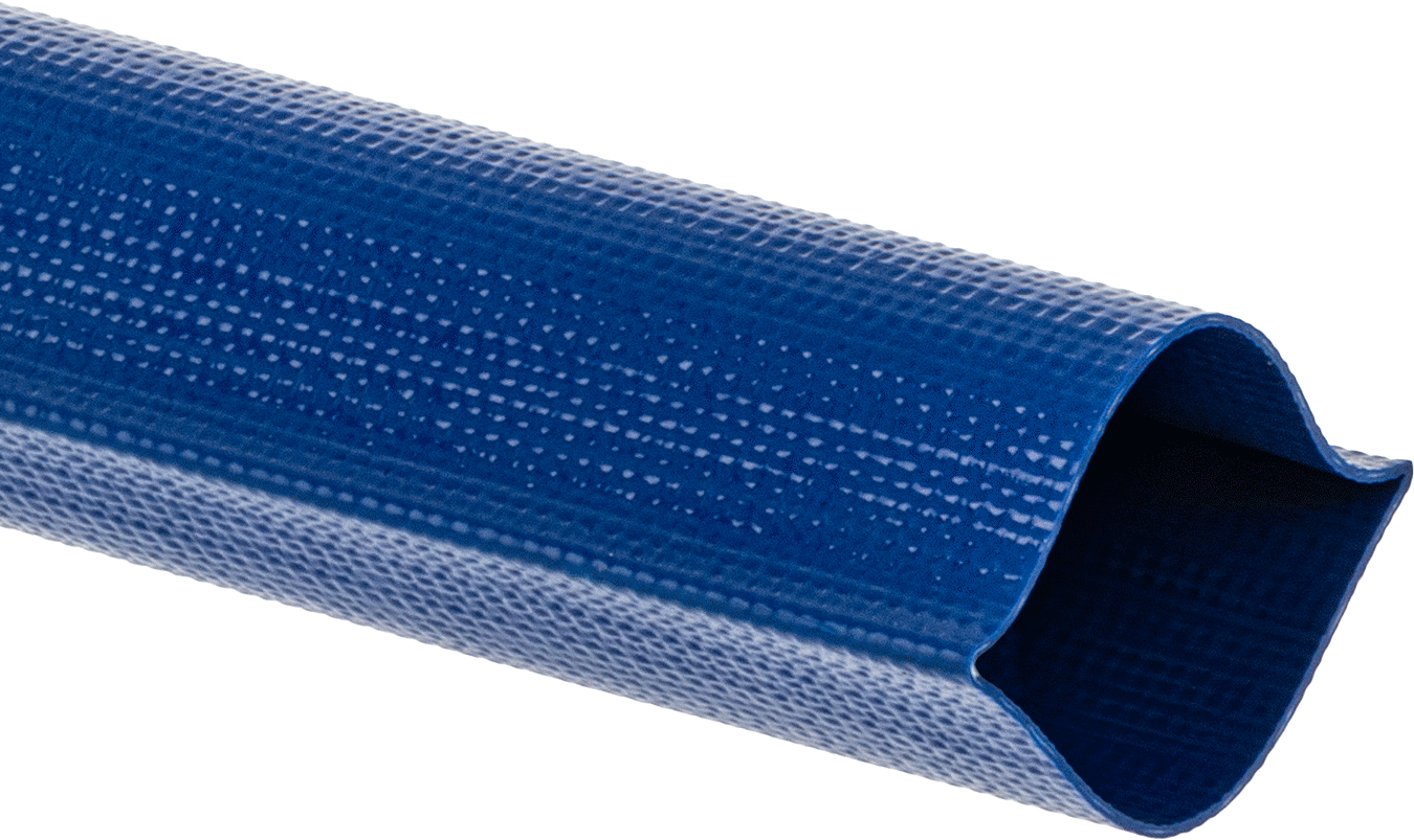 Düşük Basınçlı Kolay Saklanabilir Tahliye Su Hortumu, 2-1/2" ID, 4-1/2" Genişlik, 0,06" Duvar Kalınlığı