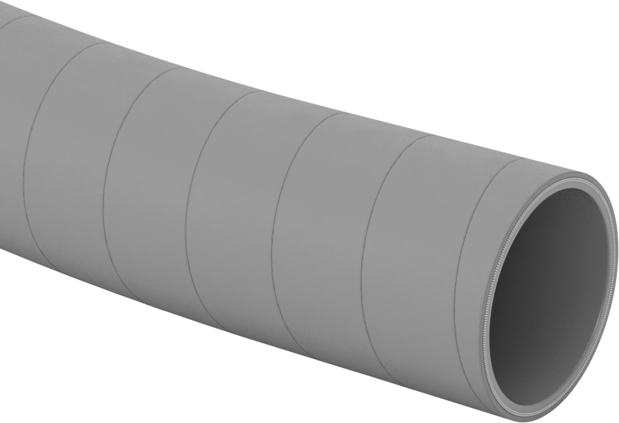 Yüksek Sıcaklık Soğutma Suyu Hortumu, İplik Takviyeli, 2-1/2" ID, 2-7/8" OD