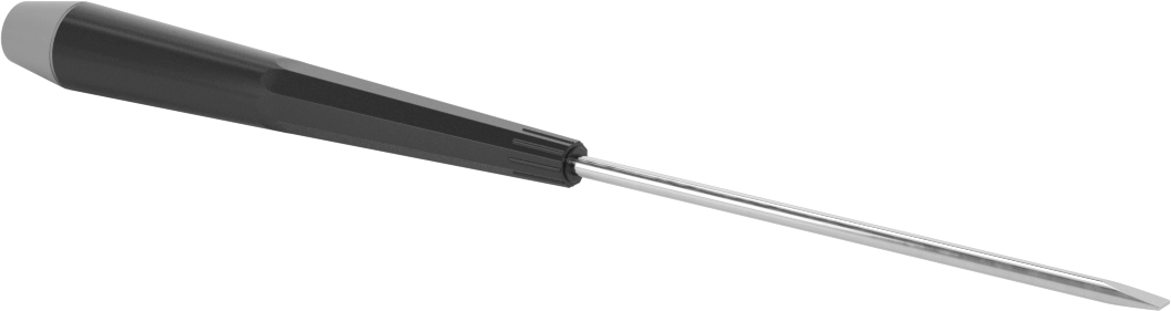 Hassas Kontrollü Tornavida, Krom Kaplı Çelik, 0,125" Yivli Tahrik, 8-1/4" Toplam Uzunluk