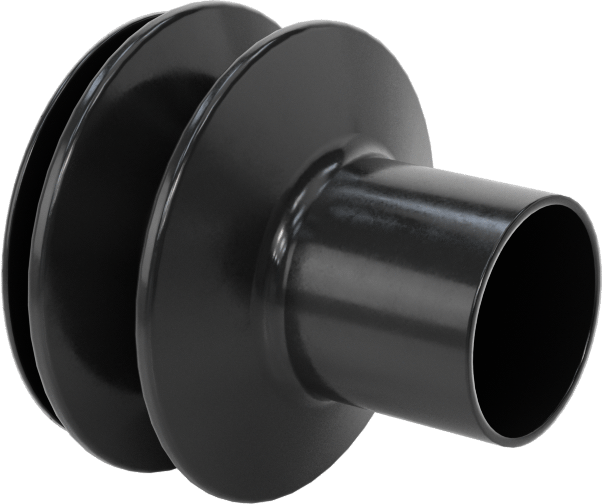 Yuvarlak Körük, 3/4“ İç Çaplı Manşet Ucu ve 15/16” İç Çaplı Flanş Ucu ile, 1-5/8" OD