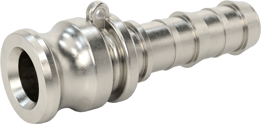 316 Paslanmaz Çelik Kam ve Yivli Hortum Bağlantısı, Düz Plug, 3/4 Kaplin Boyutu x 3/4" Hortum İç Çapı için