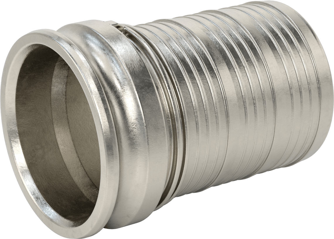 316 Paslanmaz Çelik Kam ve Yivli Hortum Bağlantısı, Kimyasallar ve Petrol için, Plug, 6" Hortum İç Çapı için 6 Boyut x