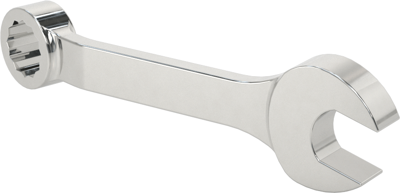 12 Uçlu Açıklık Kombinasyon Anahtarı, Stubby, 1/2" Boyut, 4-5/16" Toplam Uzunluk