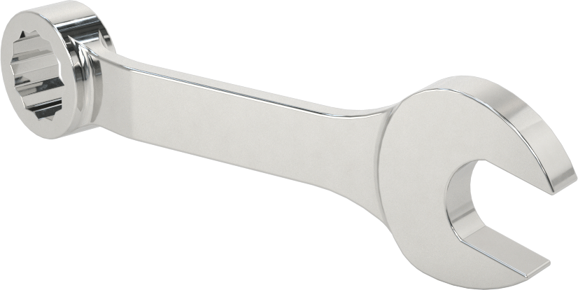 12 Uçlu Açıklık Kombinasyon Anahtarı, Stubby, 9/16" Boyut, 4-1/2" Toplam Uzunluk