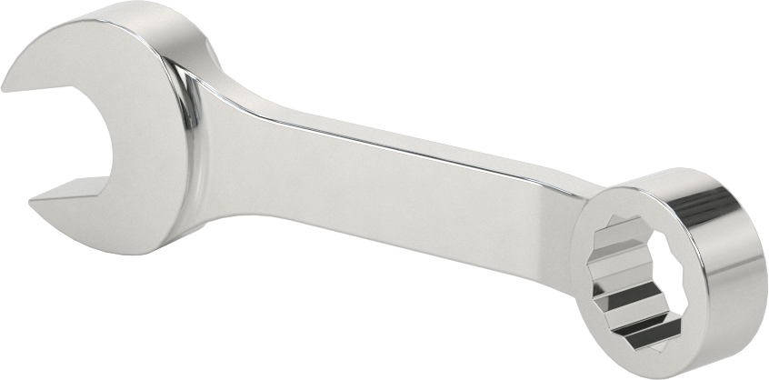12 Uçlu Açıklık Kombinasyon Anahtarı, Stubby, 5/8" Boyut, 4-7/8" Toplam Uzunluk