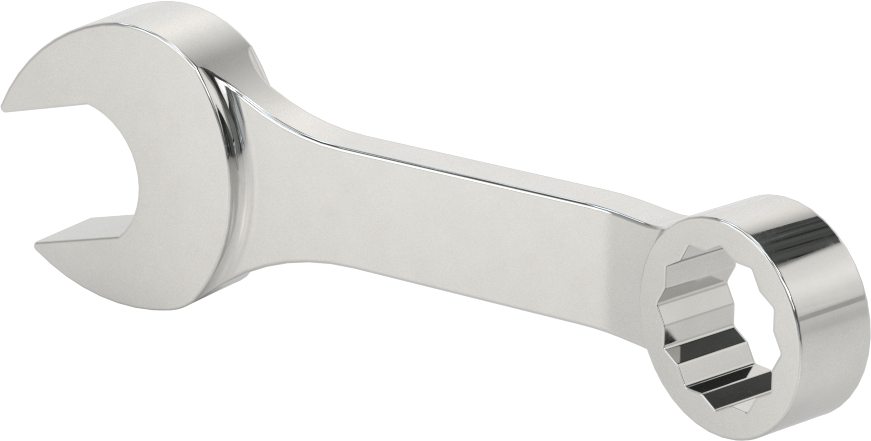 12 Uçlu Açıklık Kombinasyon Anahtarı, Stubby, 3/4" Boyut, 5-7/16" Toplam Uzunluk