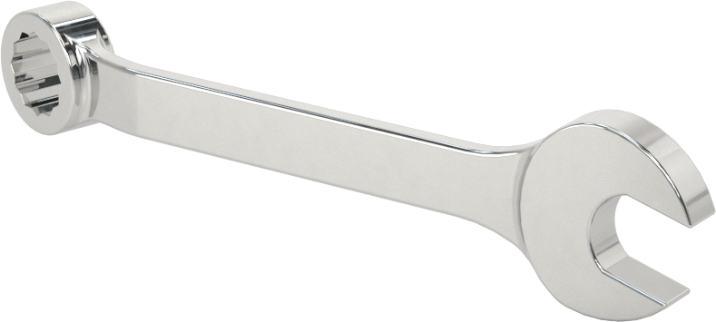 12 Uçlu Açıklık Kombinasyon Anahtarı, Stubby, 11/32" Boyut, 3-5/8" Toplam Uzunluk