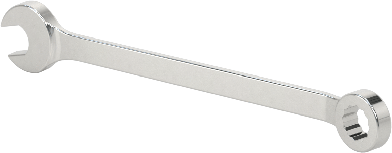 12 Uçlu Açıklık Kombinasyon Anahtarı, Stubby, 13/64" Boyut, 3-1/8" Toplam Uzunluk