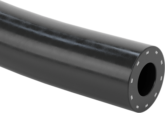 Hava Hortumu, EPDM Kauçuk, 1/4" ID, 1/2" OD, 200 PSI, Siyah