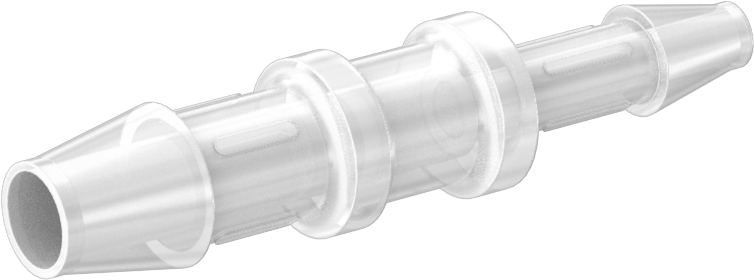 Dikenli Plastik Boru Bağlantı Parçası, Yüksek Saflık, 3/8“ x 1/4” Boru İç Çapı için Redüktör