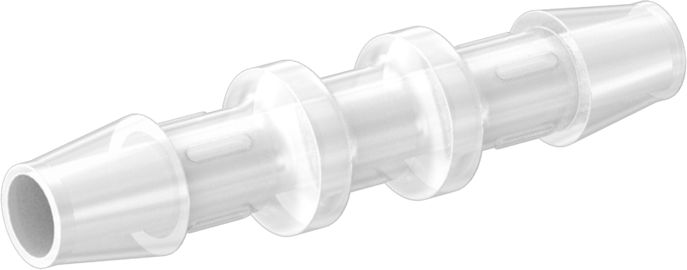Dikenli Plastik Boru Bağlantı Parçası, Yüksek Saflık, 3/8" Boru İç Çapı için Konektör