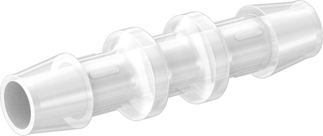 Dikenli Plastik Boru Bağlantı Parçası, Yüksek Sıcaklık, Düz Konektör, 1/2" Boru İç Çapı için