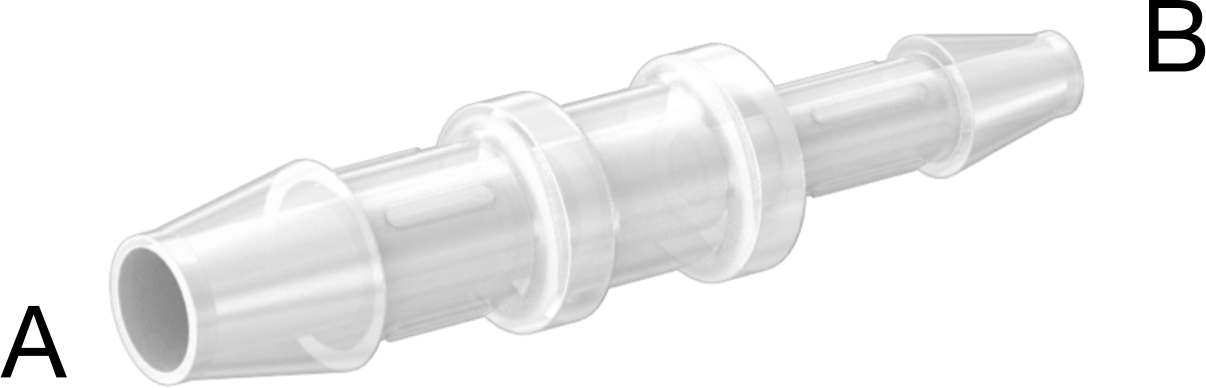 Dikenli Plastik Boru Bağlantı Parçası, Yüksek Saflık, 1/8“ x 1/16” Boru İç Çapı için Redüktör
