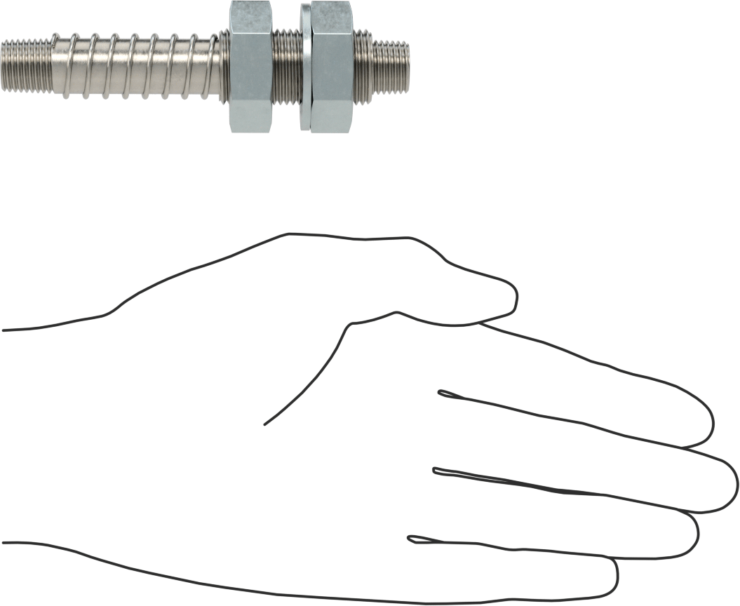Vakum vantuzu dengeleyici, 2" Strok Uzunluğu, 1/4 NPT Erkek