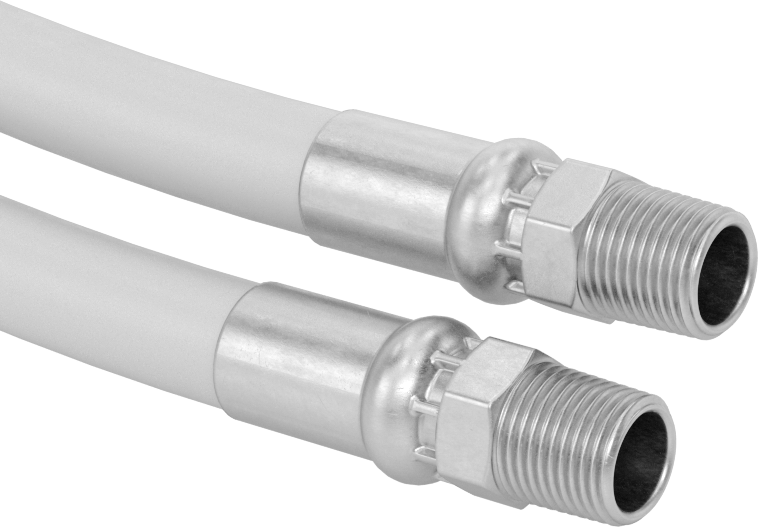 Su Hortumu, Hafif, 1/2 NPT Erkek Bağlantı Parçaları, 1/2" ID