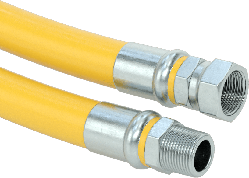 Su Hortumu, Hafif, 3/4 NPT Erkek x 3/4 NPSM Dişi, 1-1/8" OD