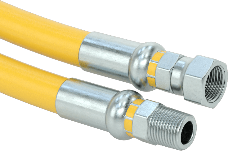 Su Hortumu, Hafif, 3/8 NPT Erkek x 3/8 NPSM Dişi, 11/16" OD