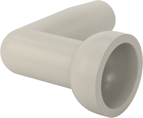 90 Derece Nozul, Akış, 1/8" Delik, 1/4" Boyutlu Snap-Loc Soğutma Sıvısı Hortumu için
