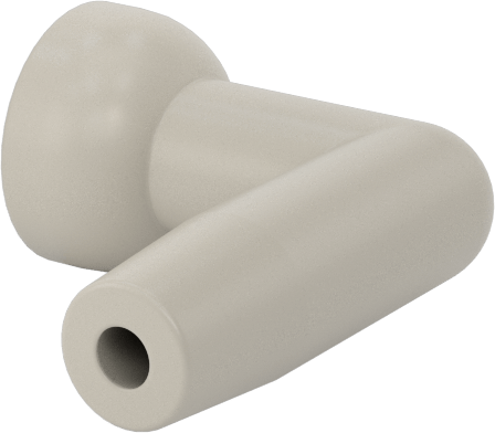 90 Derece Nozul, Akış, 1/8" Delik, 1/4" Boyutlu Snap-Loc Soğutma Sıvısı Hortumu için