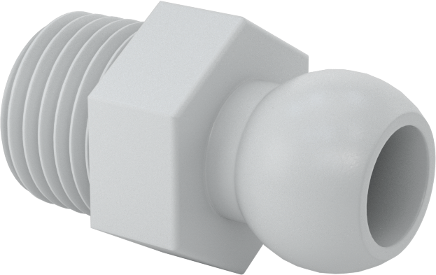 Erkek Besleme Konektörü, 1/4 BSPT x 1/4" Snap-Loc Soğutma Suyu Hortumu