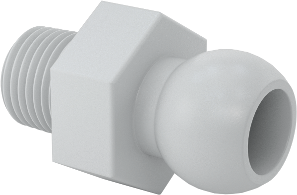 Erkek Besleme Konektörü, 1/8 NPT x 1/4" Snap-Loc Soğutma Sıvısı Hortumu