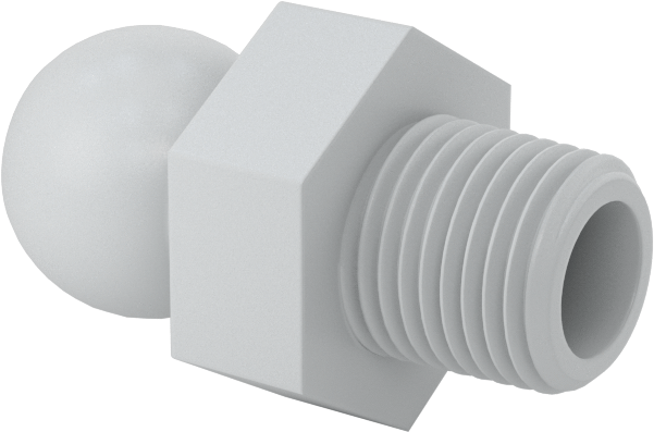 Erkek Besleme Konektörü, 1/8 NPT x 1/4" Snap-Loc Soğutma Sıvısı Hortumu