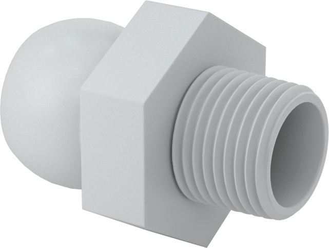 Erkek Besleme Konektörü, 3/8 NPT x 1/2" Snap-Loc Soğutma Suyu Hortumu