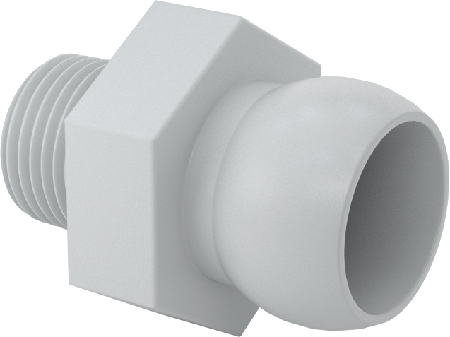 Erkek Besleme Konektörü, 3/8 NPT x 1/2" Snap-Loc Soğutma Suyu Hortumu