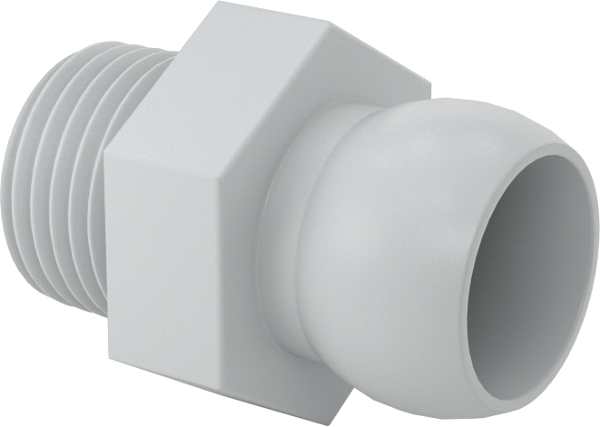 Erkek Besleme Konektörü, 1/2 NPT x 1/2" Snap-Loc Soğutma Suyu Hortumu