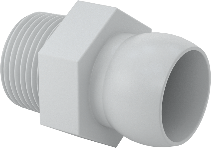 Erkek Besleme Konektörü, 3/4 NPT x 3/4" Snap-Loc Soğutma Suyu Hortumu