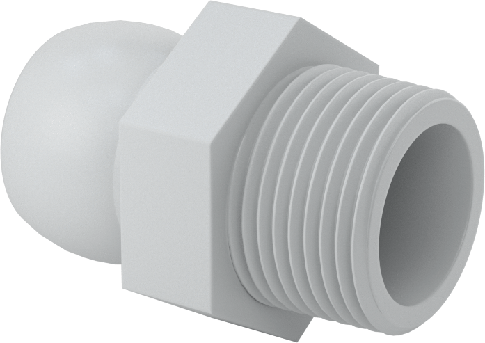 Erkek Besleme Konektörü, 3/4 NPT x 3/4" Snap-Loc Soğutma Suyu Hortumu