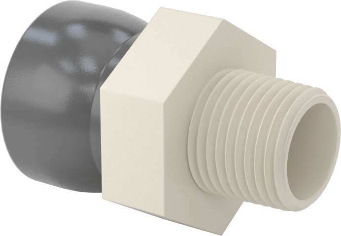 Besleme Konektörü, 3/8 NPT Erkek x 1/2" Snap-Loc Soğutma Suyu Hortumu