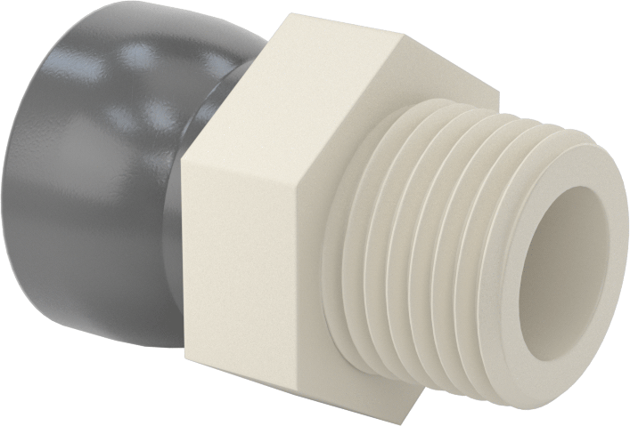Besleme Konektörü, 1/2 NPT Erkek x 1/2" Dişi Snap-Loc Soğutma Suyu Hortumu