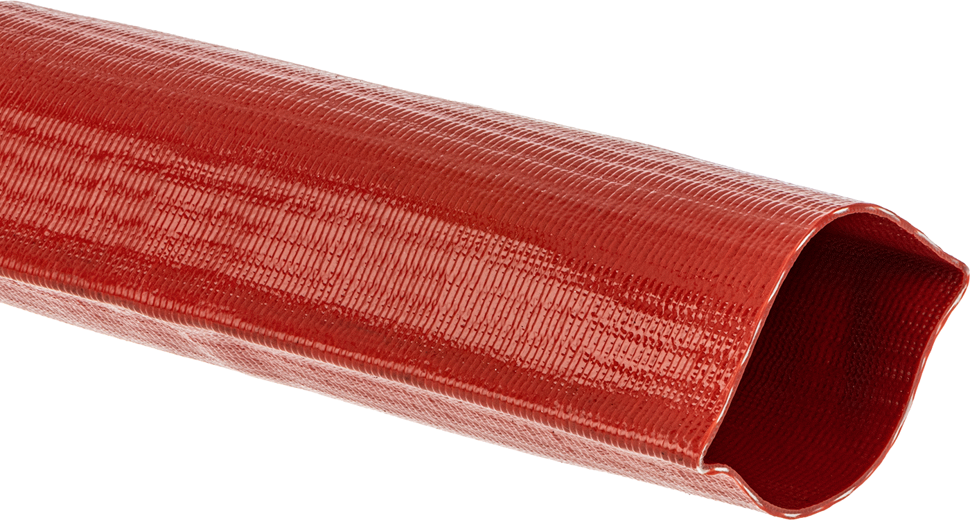 Kolay Saklanabilir Tahliye Su Hortumu, Orta Basınç, 4" İç Çaplı PVC, 6-1/2" Genişlik