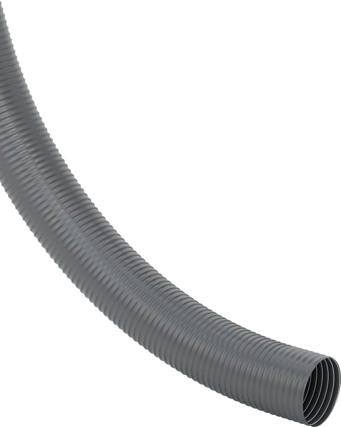 Toz için Blo-R-Vac Esnek Kanal Hortumu, Siyah Kauçuk, 14" ID, 14-1/2" OD