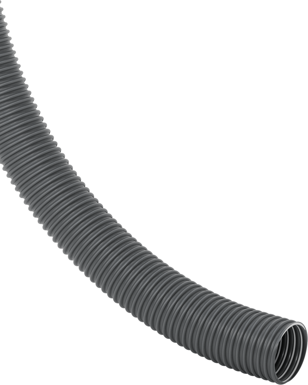 Toz için Blo-R-Vac Esnek Kanal Hortumu, Siyah Kauçuk, 2-1/2" ID, 2-13/16" OD