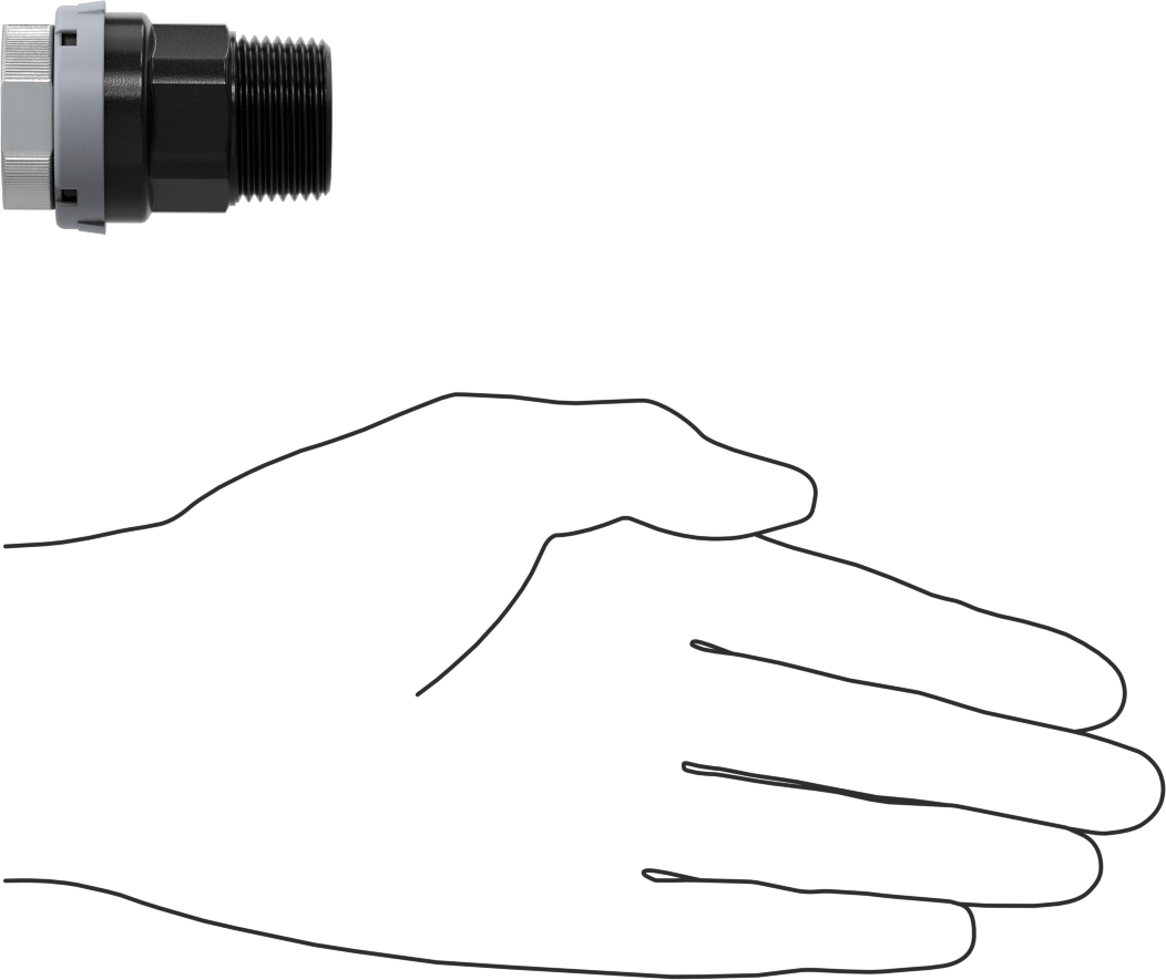 Basınçlı Hava için Hızlı Bağlantı Boru Bağlantı Parçası, Adaptör, 3/4 inç Dış Çaplı Boru x 3/4 NPT Erkek için Dişi, Gri
