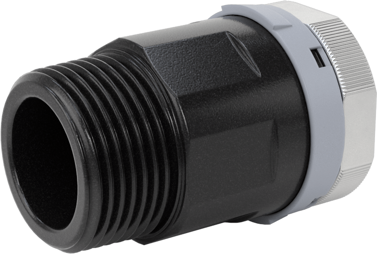 Basınçlı Hava için Hızlı Bağlantı Boru Bağlantı Parçası, Adaptör, 1" Boru Dış Çapı x 1 NPT Erkek için Dişi, Gri Yaka