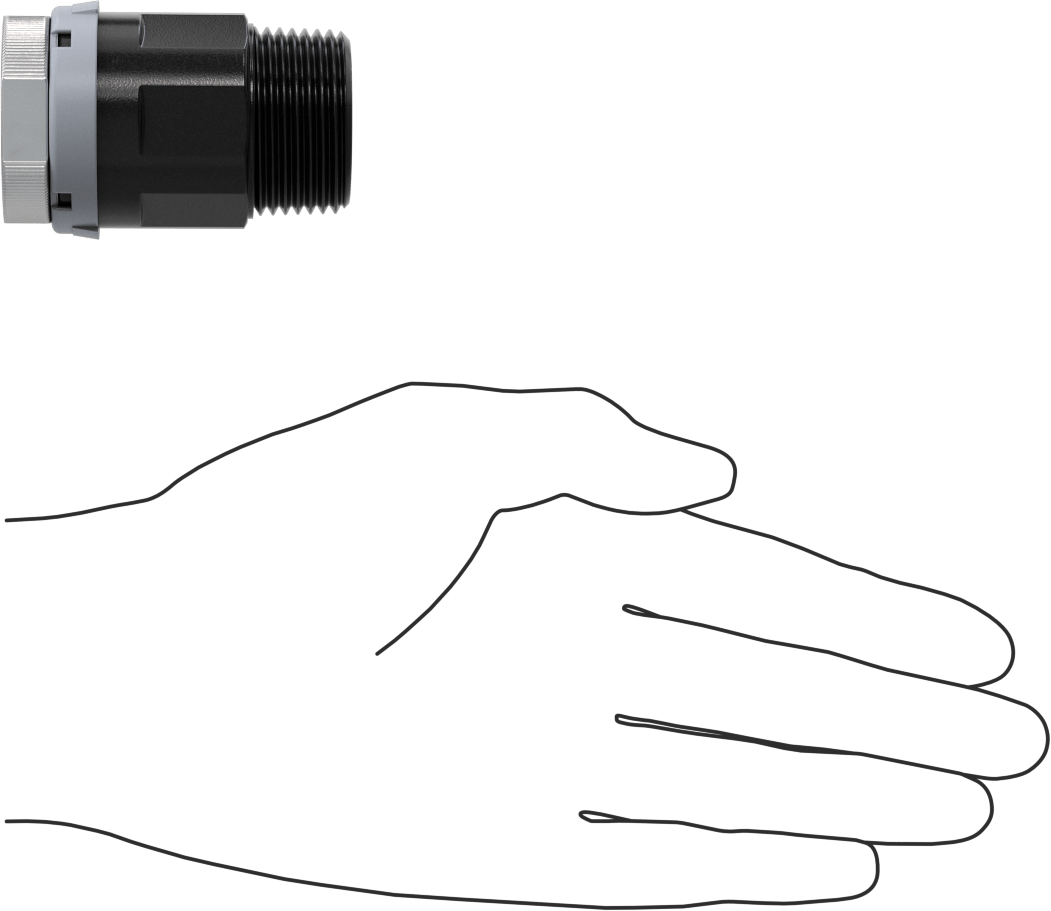 Basınçlı Hava için Hızlı Bağlantı Boru Bağlantı Parçası, Adaptör, 1" Boru Dış Çapı x 1 NPT Erkek için Dişi, Gri Yaka
