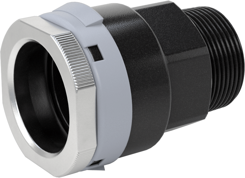 Basınçlı Hava için Hızlı Bağlantı Boru Bağlantı Parçası, Adaptör, 1,5 inç Dış Çaplı Boru x 1-1/4 NPT Erkek için Dişi, Gri