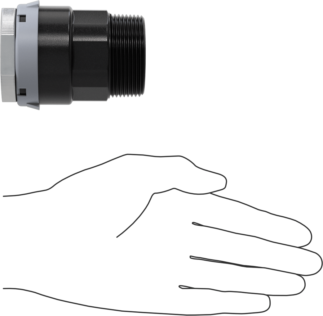Basınçlı Hava için Hızlı Bağlantı Boru Bağlantı Parçası, Adaptör, 1,5" Boru Dış Çapı x 1-1/2 NPT Erkek için Dişi, Gri