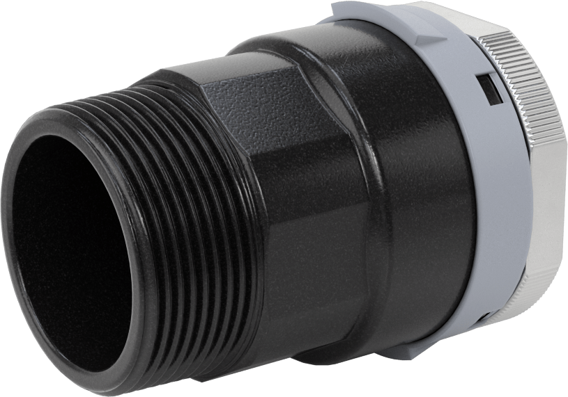 Basınçlı Hava için Hızlı Bağlantı Boru Bağlantı Parçası, Adaptör, 1,5" Boru Dış Çapı x 1-1/2 NPT Erkek için Dişi, Gri
