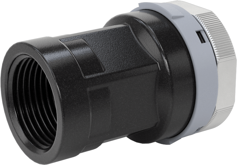 Basınçlı Hava için Hızlı Bağlantı Boru Bağlantı Parçası, Adaptör, 1" Dış Çaplı Boru x 3/4 NPT Dişi için Dişi, Gri