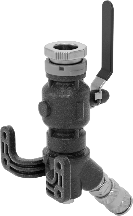 Basınçlı Hava için Hızlı Bağlantı Boru Bağlantı Parçası, Tek Çıkışlı Dirsek, Dişi 3/4" Boru Dış Çapı, 1/4 Kaplin, Mavi