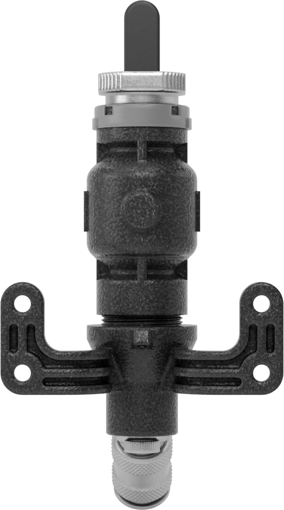 Basınçlı Hava için Hızlı Bağlantı Boru Bağlantı Parçası, Tek Çıkışlı Dirsek, Dişi 3/4" Boru Dış Çapı, 1/4 Kaplin, Mavi