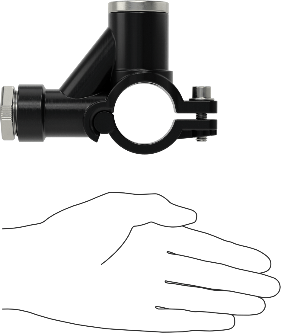 Basınçlı Hava için Hızlı Bağlantı Boru Bağlantı Parçası, Eyer Tap T, 3/4" Boru Dış Çapı, 1,5" Boru Dış Çapı Kelepçeli