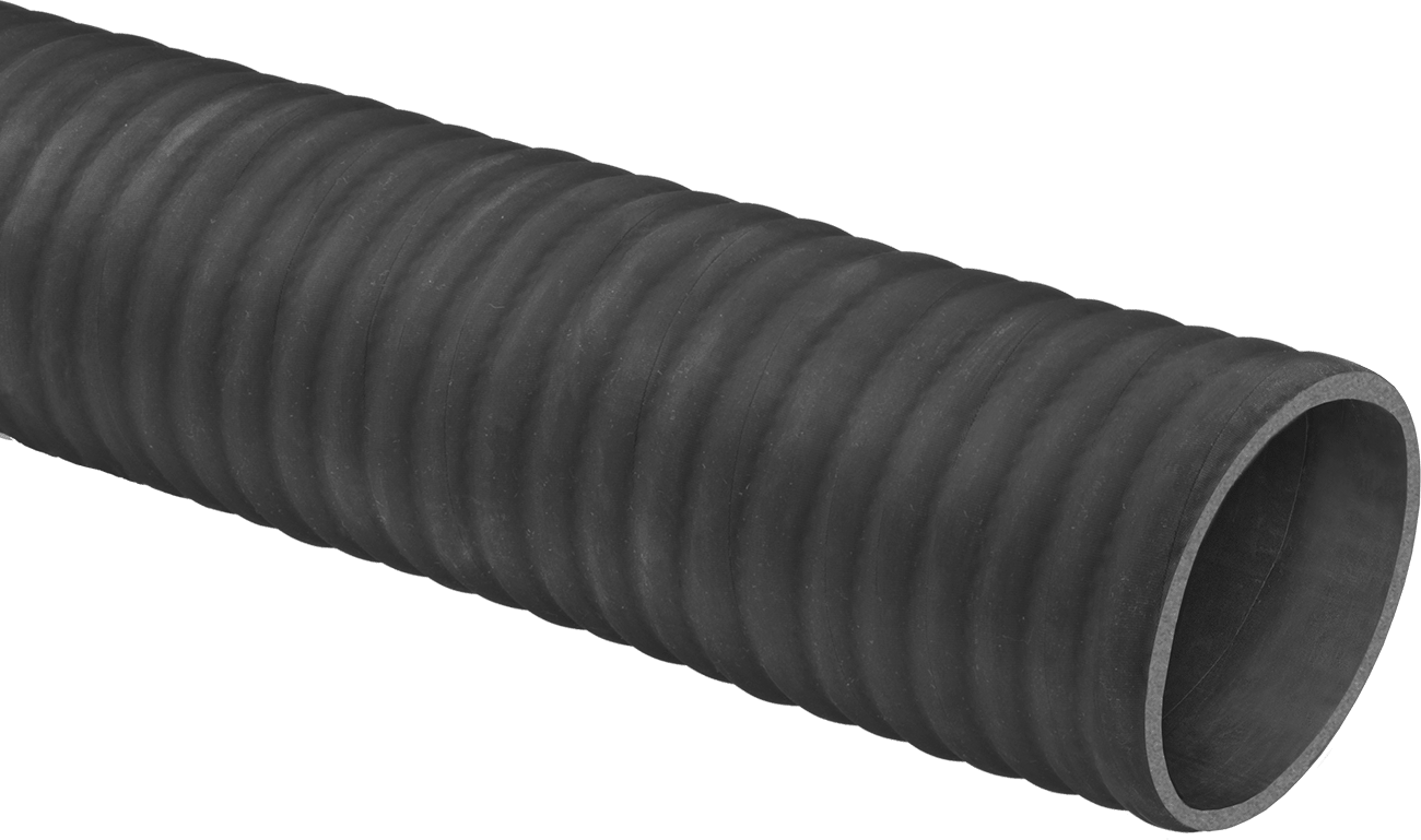 Ekstra Güçlü Yüksek Vakumlu Kanal Hortumu, Metal Talaşları ve Yonga için, 4" ID, 4-3/8" OD