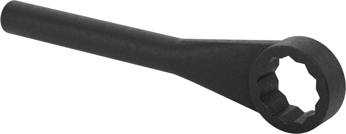 Kutu Anahtarı, 12 Noktalı Açıklık, 1-1/2" Boyut, 10" Toplam Uzunluk